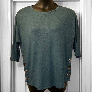 New! Christopher & Banks 3/4 Sleeve Hatchi Tunic